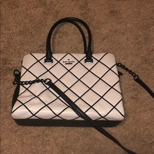 Kate Spade black and cream crossbody purse